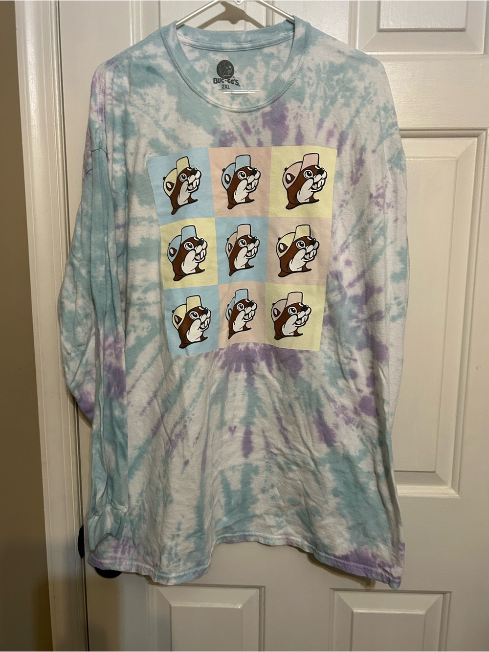Buc-ees long sleeve tie dye tshirt unisex 2xl